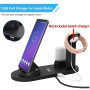 30W 7 in 1 Wireless Charger Stand Pad For iPhone 14 13 12 X Apple Watch Qi Fast Charging Dock Station for Airpods Pro iWatch 7 6