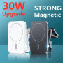 Magnetic Wireless Charger Car 30W Air Vent Stand Phone Holder QI Fast Charging Station For iPhone 12 13 14 Pro Max Mini macsafe