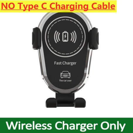 Qi Wireless Fast Charger 15W Car Mount Air Vent Mobile Phone Holder Charging Stand For IPhone 14 13 12 11 Pro Max Xiaomi Samsung