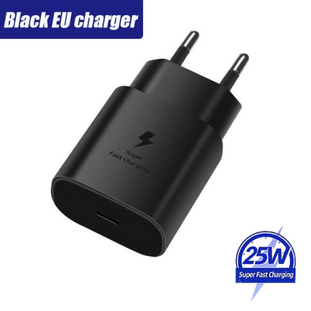 Original Samsung A53 A33 A52 A32 F52 S22 S21 S20 Super Fast Charger 25W EU Power Adapter EP-TA800 For Galaxy S10 5G Type C Cable
