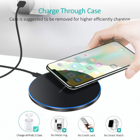 60W  Wireless Charger For iPhone 13 12 11 Pro XS Max Mini X XR Induction Fast Wireless Charging Pad For Samsung Xiaomi Huawei