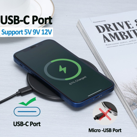 60W  Wireless Charger For iPhone 13 12 11 Pro XS Max Mini X XR Induction Fast Wireless Charging Pad For Samsung Xiaomi Huawei