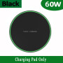 60W  Wireless Charger For iPhone 13 12 11 Pro XS Max Mini X XR Induction Fast Wireless Charging Pad For Samsung Xiaomi Huawei