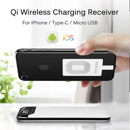 Wireless Charging Receiver For iPhone 6 7 Plus 5s Micro USB Type C Universal Fast Wireless Charger For Samsung Huawei Xiaomi