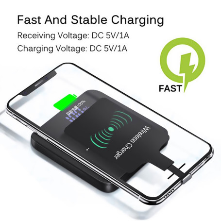 Wireless Charging Receiver For iPhone 6 7 Plus 5s Micro USB Type C Universal Fast Wireless Charger For Samsung Huawei Xiaomi