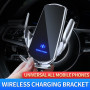 Qi Car Wireless Charging For iPhone 14 13 12 11 XS XR X 8 For Samsung S20 S10 Magnetic USB Infrared Sensor Phone Holder Mount