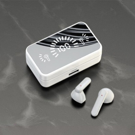 Mirror digital display wireless Bluetooth headset 5.1 touch TWS business sports headset