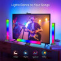 RGB Symphony Lights LED Sound Control Light Music Rhythm Ambient Pickup Lamp App Control Strip Light For Computer Desktop Decor