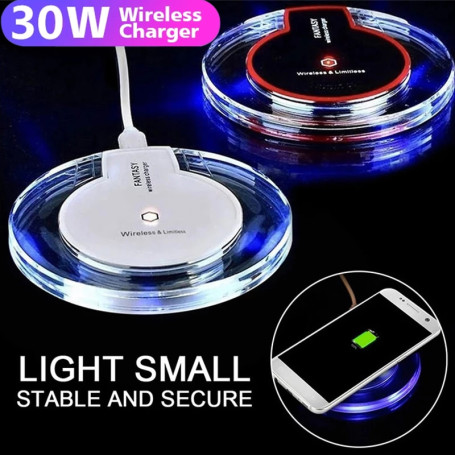 Fast Qi Wireless Charger 40W  for Pad iPhone 13 12 11 Pro Max XR X For Samsung S21 S20 S10 S9 S8 Wireless Charging Quick Adapter