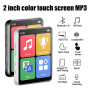 Mini Portable MP3 Music Player Bluetooth Small MP4 Video Playback With LED Screen FM Radio Recorder For Walkman Student Learning