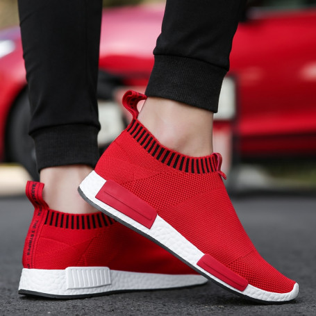 Damyuan Men's Slip on Sock Sneakers Plus size 47 Light Breathable Mens Shoes Walking Jogging Shoes Men Sneakers Casual Shoes