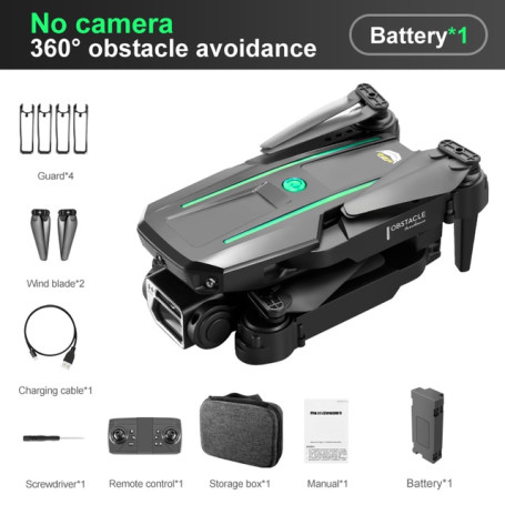 Uav Four-sided Obstacle Avoidance Four-axis Folding Aircraft Hd Camera Aerial Remote Control Aircraft Toy