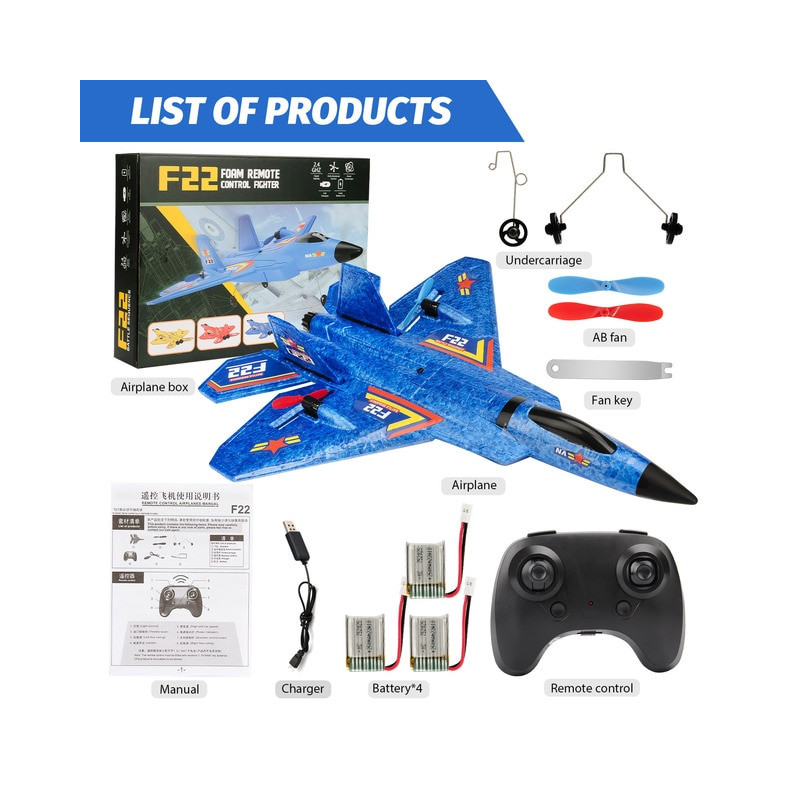 RC Plane F22 raptor Helicopter Remote Control aircraft 2.4G Airplane ...