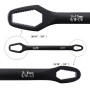 Black 3-17mm Universal Double-Head Torx Wrench Self-Tightening Adjustable Wrench Hand Tool