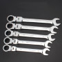 1PC Combination Ratchet Wrench, with Flexible Head, Dual-purpose Ratchet Tool, Ratchet Combination Set. Car Hand Tools