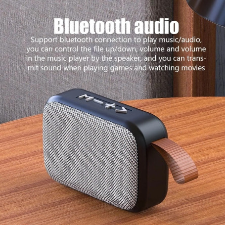 Fabric Speaker Bluetooth Wireless Connection Portable Outdoor Sports Audio Stereo Support Tf Card Mobile Phone Universal
