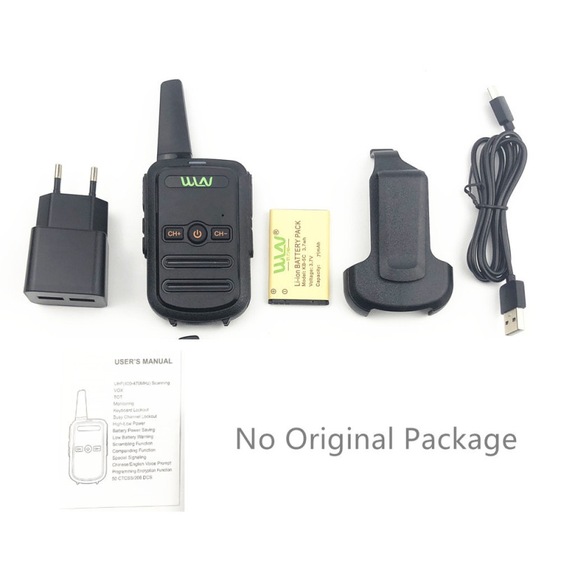 Mini Professional Walkie-Talkie WLN KD-C51 Portable Outdoor Two Way ...