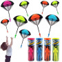 Hand throwing parachute children mini parachute outdoor beach toy