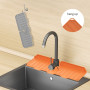 Kitchen Silicone Faucet Mat Flower Sink Splash Pad Drain Pad ​Bathroom Countertop Protector Quick Dry Tray