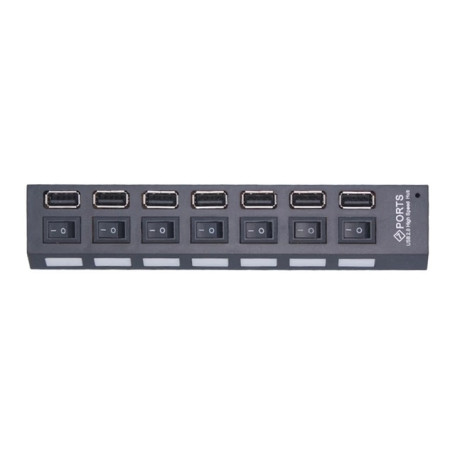 Switch extension hub 7-port USB2.0 hub Computer USB extension hub one drag seven USB2.0 splitter PC Laptop Desktop
