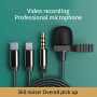 Collar Clip Microphone Mini-Portable Small Microphone Live Broadcast Eat Broadcast Mobile Phone Computer Recording Noise Reducti