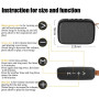 Bluetooth Wireless Connection Fabric Speaker Portable Outdoor Sports Audio Stereo Support TF Card Can Search For Radio Stations