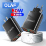 Olaf 5 USB Chargers Phone Adapter Type c Charger Fast charging Desktop Quick Charge 3.0 For Iphone 12 13 Pro QC 3.0 Mobile Phone