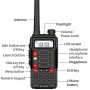 Baofeng UV 10R 10W VHF UHF Dual Band Walkie Talkie Contact Outdoor Hunting Portable Two Way Ham Radio FM BF-UV10R USB Charger