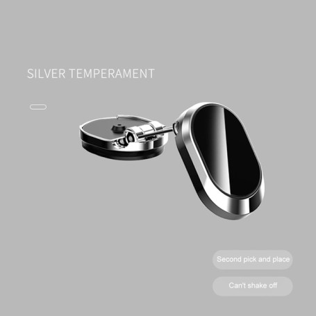 Metal Magnetic Car Phone Stand Cell GPS Folding Adjustable Bracket 360 Rotating Mobile Navigation Bracket Car Dashboard Holder