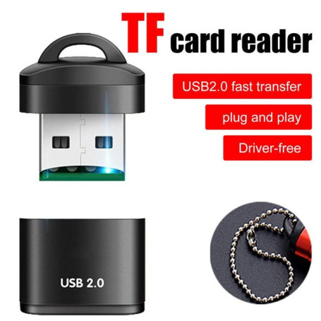 Mini High Speed USB 2.0 Card Reader TF MicroSD Memory Card Adapter For Computer Desktop Laptop Notebooks Micro USB Cartridge