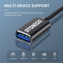 STONEGO 2 in 1 OTG Adapter Cable Nylon Braid USB 3.0 to Micro USB Type C Data Sync Adapter for Huawei for MacBook U Disk OTG