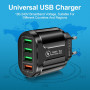 45W USB Charger Fast Charge QC 3.0 Wall Charging For iPhone 12 11 Samsung Xiaomi Mobile 4 3 Ports EU US Plug Adapter Travel