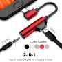 2 In 1 Type C To 3.5mm AUX Adapter USB C To 3.5 Plug Headphone Jack 3 5 Splitter Earphone Audio Convertor For Xiaomi