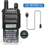 Baofeng UV-9R Pro V1 V2 Waterproof IP68 Walkie Talkie Type-c Charger Powerful UHF VHF Long Range UV-9R Plus Ham CB Radio