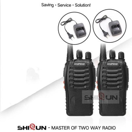Baofeng Walkie Talkie 2 PCS BF-888S UHF 400-470MHz 5W 16 Channels BF 888S Cheap Two Way Radio Children Toys 2022 Radio Receivers