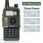 BaoFeng UV-S9 Plus V2 Ture 10W Long Range Waterproof Walkie Talkie Rechargeabe Dual Band High Power Transceiver Upgrade of UV-5R