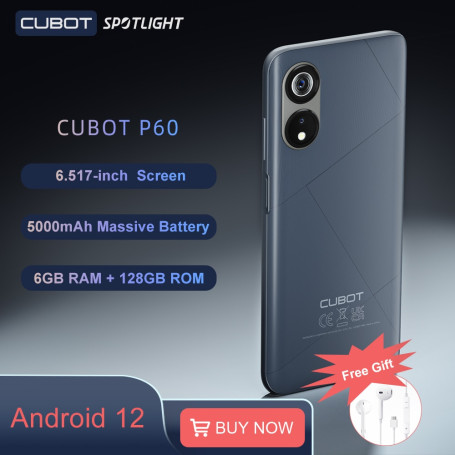 Android 12 Smartphone, 6.517", Octa-Core, 6GB+128GB (256GB Extended), 20MP Camera, 5000mAh, Dual SIM 4G GPS