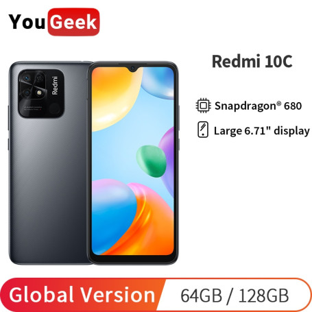 Global Version Xiaomi Redmi 10C 10 C 4GB 64GB / 128GB Smartphone Snapdragon 680 6.71" Dot Drop Display 50MP Rear Camera 5000mAh