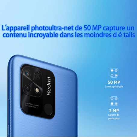 World Premiere Xiaomi Redmi 10C NFC Smartphone Snapdragon 680 64GB / 128GB 6.71"HD Screen Phone 50MP Camera Global Version EU Ch