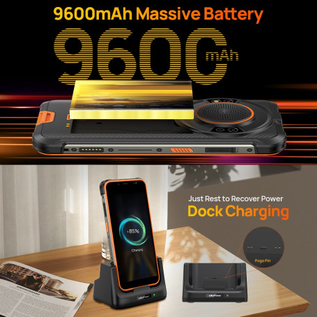 Ulefone Power Armor 16 Pro 9600mAh Rugged Waterproof Smartphone 64G ROM Android 12 NFC  Rugged Phone 2.4G/5G WiFi Global Version