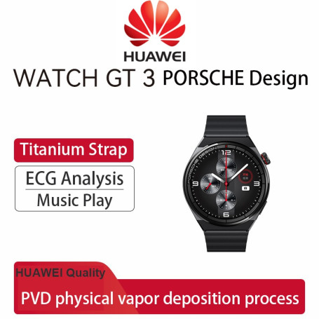 High-end SmartWatch HUAWEI WATCH GT 3 PORSCHE Call Sports Health Coach Dive Heart Rate Monitor Music Play Outdoor Titanium