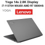 Elegant Lenovo Yoga 14s Laptop 7 SERIES with i7-11370H AMD R7 5800H 16GB 512GB SSD MX450 GDDR6 14 Inch 2.8K 90Hz ThunderBolt 4