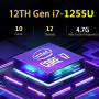 I7 1255U 1260P Gaming Laptop 15.6 Inch Intel Core i7 12TH MAX 64GB RAM MAX 4TB SSD  Fingerprint Notebook Windows10 11 WiFi6 BT