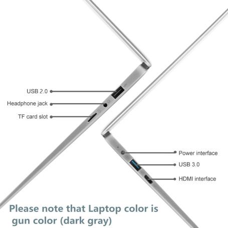 Cheap Laptop Students Laptop Notebook Windows 10 Ram 6GB Rom 128GB 256GB SSD Intel N3350 Mini Games Laptop