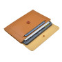 Double Layer High Capacity 13 inch Laptop Bag Cover,PU Leather Laptop Sleeve Case For M1 M2 MacBook Pro Air 13.3 Pouch