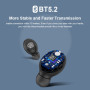 RUSAM BL31 Bluetooth Headset TWS Wireless Headphones Smart Touch Control Game Earbuds Active Noise Cancellation Sport Earphones