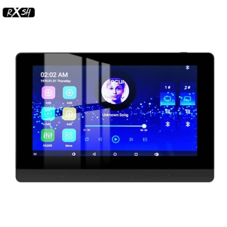 Smart Home Theater Bluetooth WIFI Wall Amplifier 7inch Touch Screen Background Music Audio Stereo Panel Mount Amp Android System