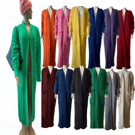 Long Sweater For Women/Long Sleeve Knitted