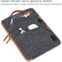 11 13 14 15.6 17.3 Inch Waterproof Laptop Bag Polyester with USB Charging Port Headphone Hole Notebook Laptop Sleeve