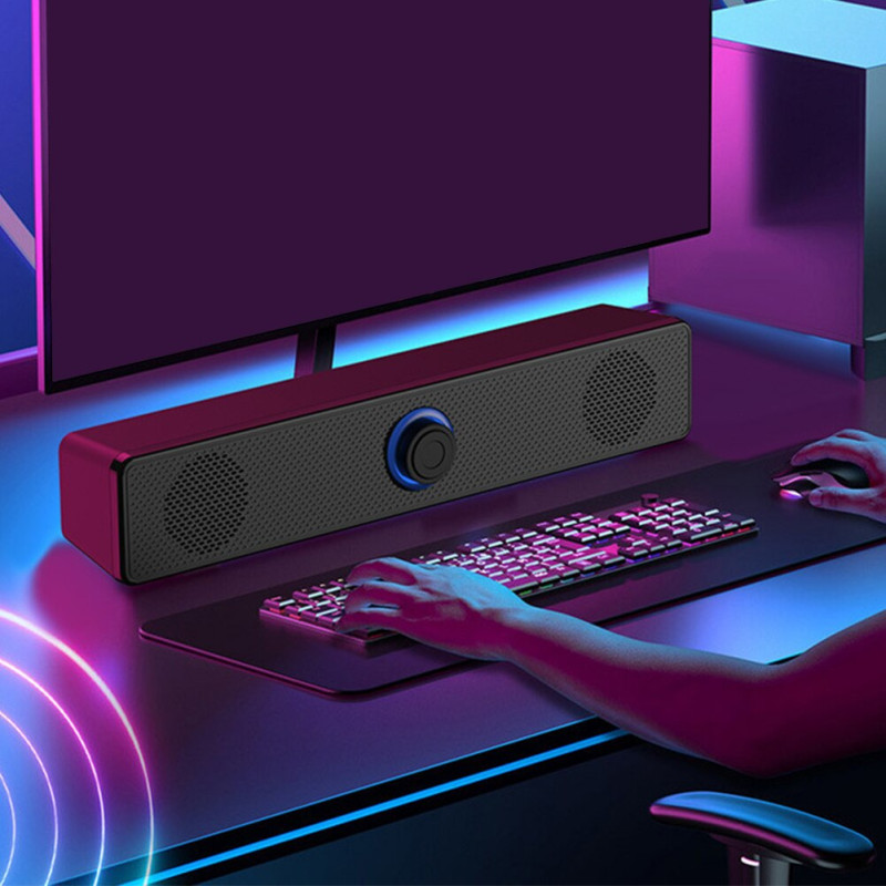 Computer Speaker Stereo Laptop Home Theater For Desktop Plug And Play